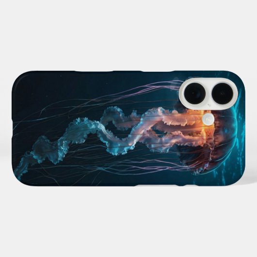 Coques Case-Mate iPhone Luminosité d'abysse (Verso (horizontal))