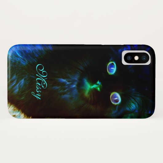 Coques Case-Mate iPhone Luminosité Dans Le Chat Sombre (Dos (Horizontal))