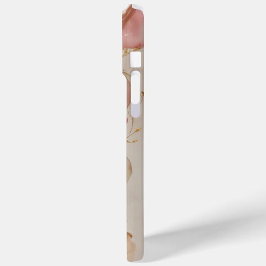 Coques Case-Mate iPhone Luminosité en quartz rose (Verso / Gauche)