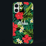 Coques iPhone 16 Plus Luna Hibiscus Garden Hawaiian - Rouge et Noir<br><div class="desc">Rouge, À feuillage persistant, citron vert, jaune et noir. Des fleurs d'Hibiscus et de plumeria dansent sur fond de monstère et de palmiers feuilles. Ces fleurs sont couramment utilisées dans les vêtements pour chemise aloha et muu muus, créant un design qui rappelle les estampes hawaïennes des les années 50 et...</div>