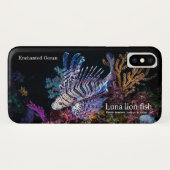 Coques Case-Mate iPhone Luna lion fish, Pterois lunulata, (Dos (Horizontal))