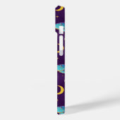 Coques Case-Mate iPhone Luna Moth Céleste Lune & Étoiles Violet (Verso / Gauche)