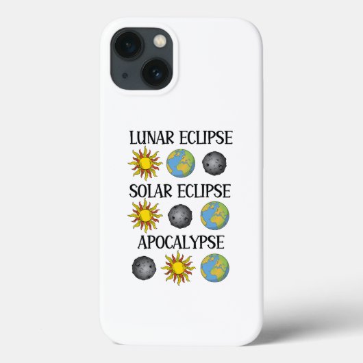 Coques Case-Mate iPhone Lunaire Eclipse Solaire Eclipse Apocalypse Espace  (Verso)