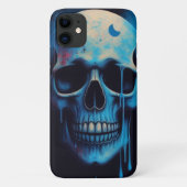 Coques Case-Mate iPhone Lunar Skull Drip - Artistique (Dos)