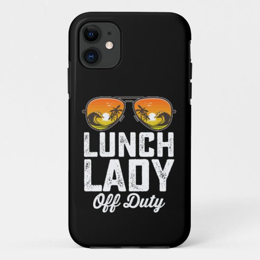 Coques Case-Mate iPhone Lunch Lady Off Duty Lunettes de soleil Dernier jou (Dos)
