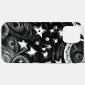 Coques Case-Mate iPhone Lune Abstraite Et Étoiles (Verso (horizontal))