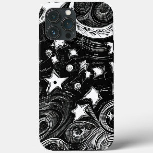 Case-Mate iPhone Case Lune Abstraite Et Étoiles