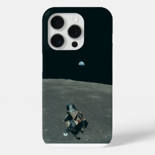 Coque iPhone 15 Pro Lune Apollo NASA Lunar Lander et Terre