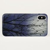 Coques Case-Mate iPhone Lune Bleue Lumineuse Nuit Des Corneilles (Dos (Horizontal))