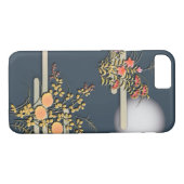 Coques Case-Mate iPhone Lune, brume et fleurs (Dos (Horizontal))