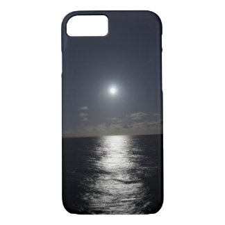 Case-Mate iPhone Case lune de cas de l'iPhone 7 et plage d'océan la nuit