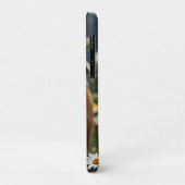 Coques Case-Mate iPhone Lune De Cochon Et Marguerites Brown Et Blanche, (Dos/Gauche)