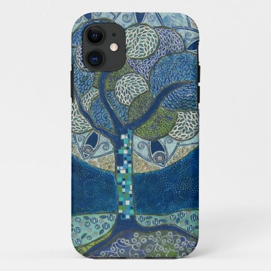 Coques Case-Mate iPhone Lune en fleur (peinture) (Dos)