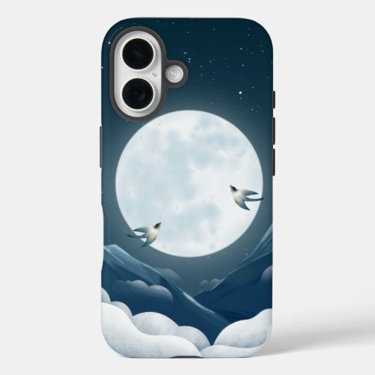 Coques Case-Mate iPhone Lune et avale Téléphone de nuit (Verso)