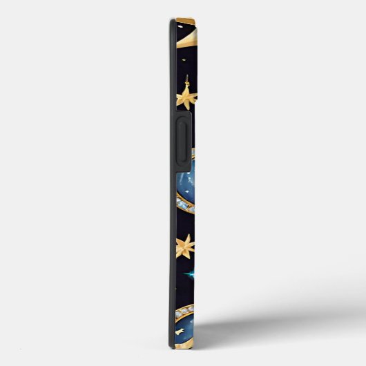 Coques Case-Mate iPhone Lune Et Étoiles Céleste (Verso / Droite)