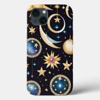 Lune Et Étoiles Céleste