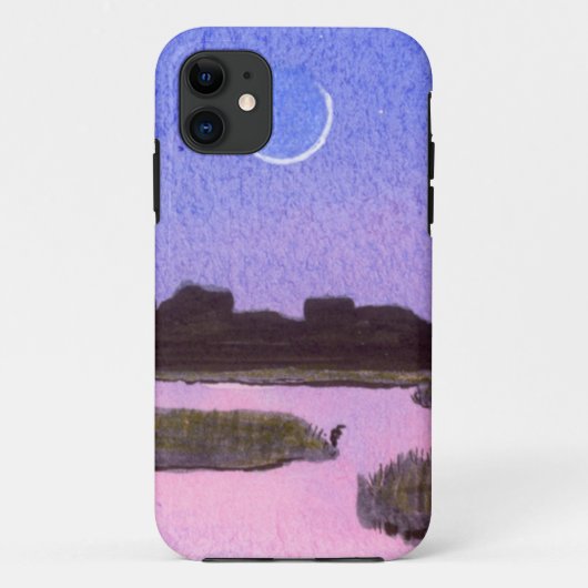 Coques Case-Mate iPhone Lune et Héron (Dos)