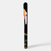 Coques Case-Mate iPhone Lune rouge sur un lac (Verso / Gauche)