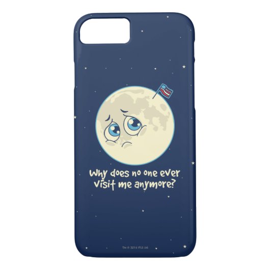 Coques Case-Mate iPhone Lune triste (Dos)
