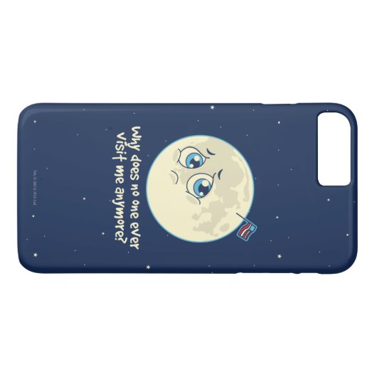 Coques Case-Mate iPhone Lune triste (Dos (Horizontal))