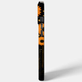 Coques Case-Mate iPhone Lune Yeux Orange Floral (Verso / Gauche)