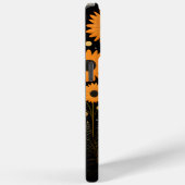 Coques Case-Mate iPhone Lune Yeux Orange Floral (Verso / Droite)