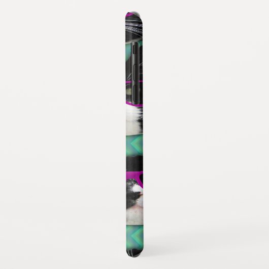 Coques Case-Mate iPhone Lunettes amusantes Tuxedo Chat Motif amusant (Dos/Gauche)