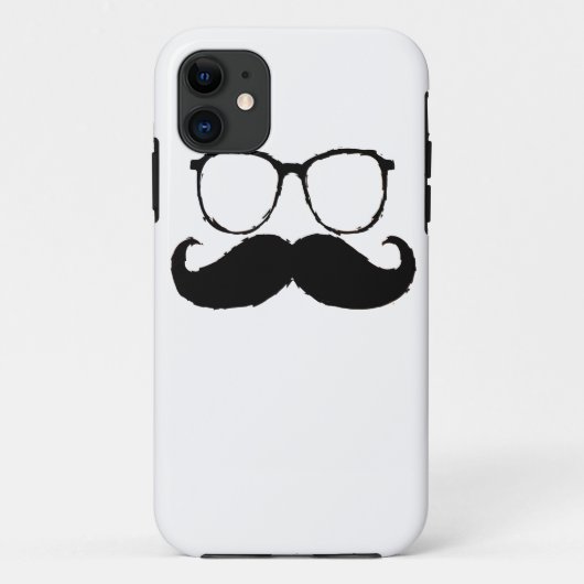 Coques Case-Mate iPhone Lunettes de moustache amusantes 3 (Dos)