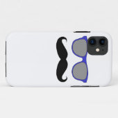 Coques Case-Mate iPhone Lunettes de soleil bleues et caisse noire de (Dos (Horizontal))