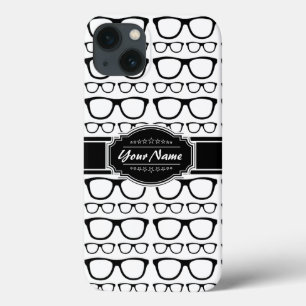 Etui iPhone Case-Mate Lunettes Nerd Geek noir et blanc Personnalisées