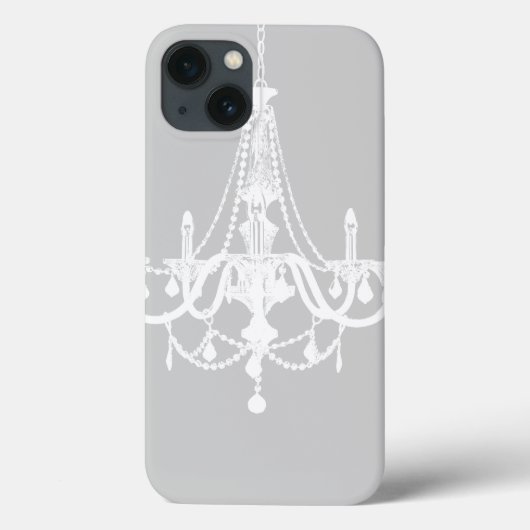 Coques Case-Mate iPhone Lustre blanc et gris chic (Verso)