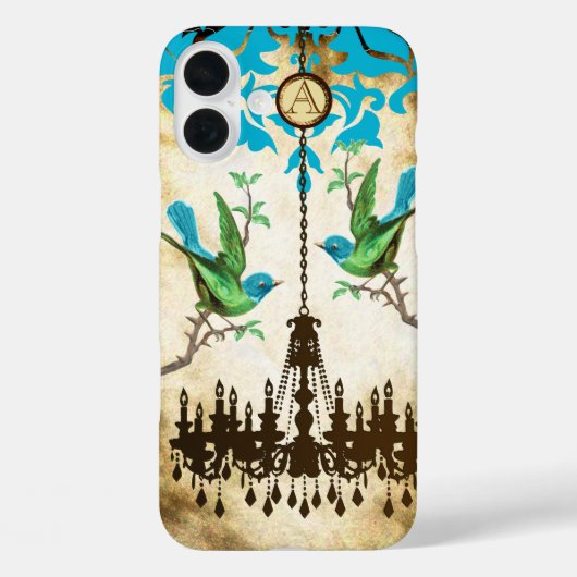 Coques Case-Mate iPhone Lustre Fleur de Cerisier Monogrammé iPhone (Verso)