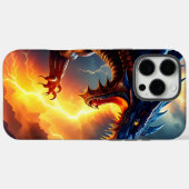Coques Case-Mate iPhone Lutte contre la foudre du dragon (Verso (horizontal))