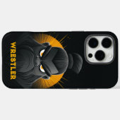 Coques Case-Mate iPhone Lutteur Sumo en colère Noir (Verso (horizontal))