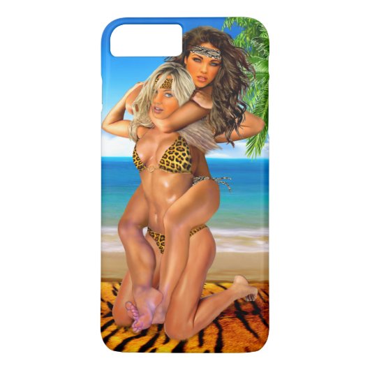 Coques Case-Mate iPhone Lutteuses de la jungle rusées (Dos)