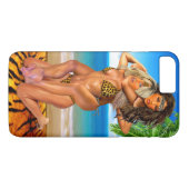 Coques Case-Mate iPhone Lutteuses de la jungle rusées (Dos (Horizontal))