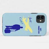 Coques Case-Mate iPhone Luv bleu pour toujours (Dos (Horizontal))