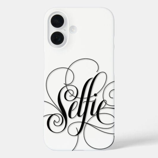 Coques Case-Mate iPhone Luxe calligraphie "Selfie" Lettres Élégant (Verso)