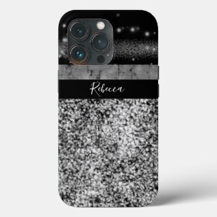 Case-Mate iPhone Case Luxe Chic Argent Gitter Signature Monogram