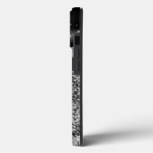 Coques Case-Mate iPhone Luxe Chic Argent Gitter Signature Monogram (Verso / Gauche)