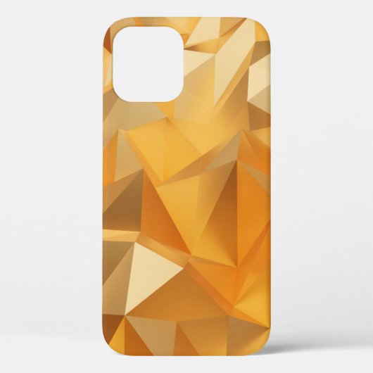 Coques Case-Mate iPhone Luxe design moderne or polygone arrière - plan 3d  (Verso)