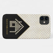 Coques Case-Mate iPhone Luxe Diamond Home| Pois d'or (Dos (Horizontal))