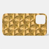 Coques Case-Mate iPhone Luxe doré géométrique sans couture motif (Verso (horizontal))