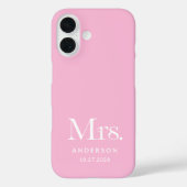 Coques Case-Mate iPhone Luxe Elegance | Date Mme rose et Mariage (Verso)
