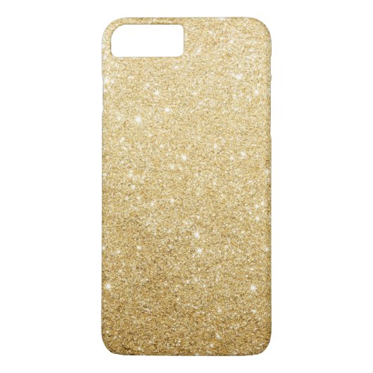 Coques Case-Mate iPhone Luxe élégant de parties scintillantes d'or de Faux (Dos)