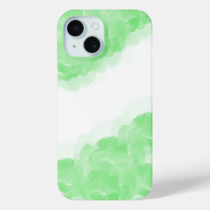Coque Pour iPhone 15 Luxe Green Magic Rose Aquarelle Art Abstrait