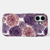 Coques Case-Mate iPhone Luxe Lavender Parties scintillant Fleurs iPhone 16 (Verso (horizontal))