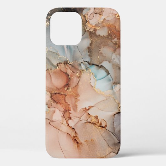 Coques Case-Mate iPhone Luxe naturel peinture abstraite d'art fluide en al (Verso)