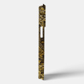 Coques Case-Mate iPhone Luxe noir et or riche et élégant (Verso / Droite)