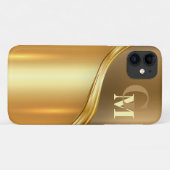 Coques Case-Mate iPhone Luxe personnalisé Look moderne Or (Dos (Horizontal))
